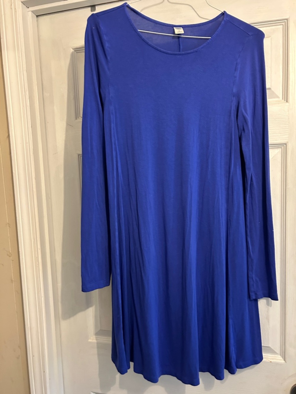 Old Navy Long Sleeve Cobalt Swing Dress